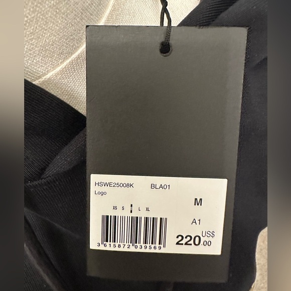 The Kooples BLACK AND LEOPARD PRINT WHAT IS SWEATSHIRT Unisex Medium $220 MSRP - Picture 3 of 5